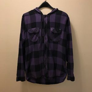 KR3W Hooded Flannel Shirt